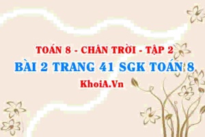 Bài 2 trang 41 Toán 8 Chân trời sáng tạo Tập 2